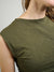 Mata Traders Ruched Top in Olive