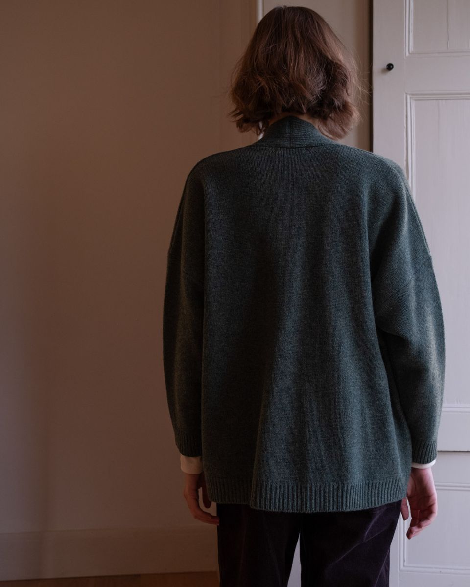 BIBICO Eve Coat Cardigan in Peacock