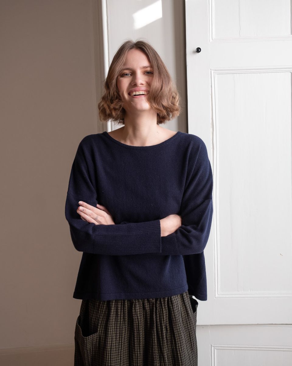 BIBICO Alma Crew Neck Jumper Navy
