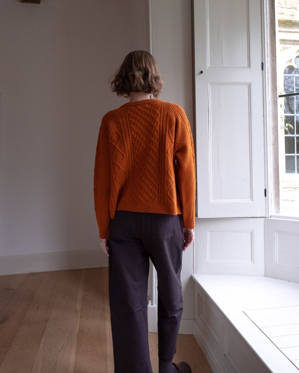 BIBICO Margate Relaxed Trousers in Twill Grey