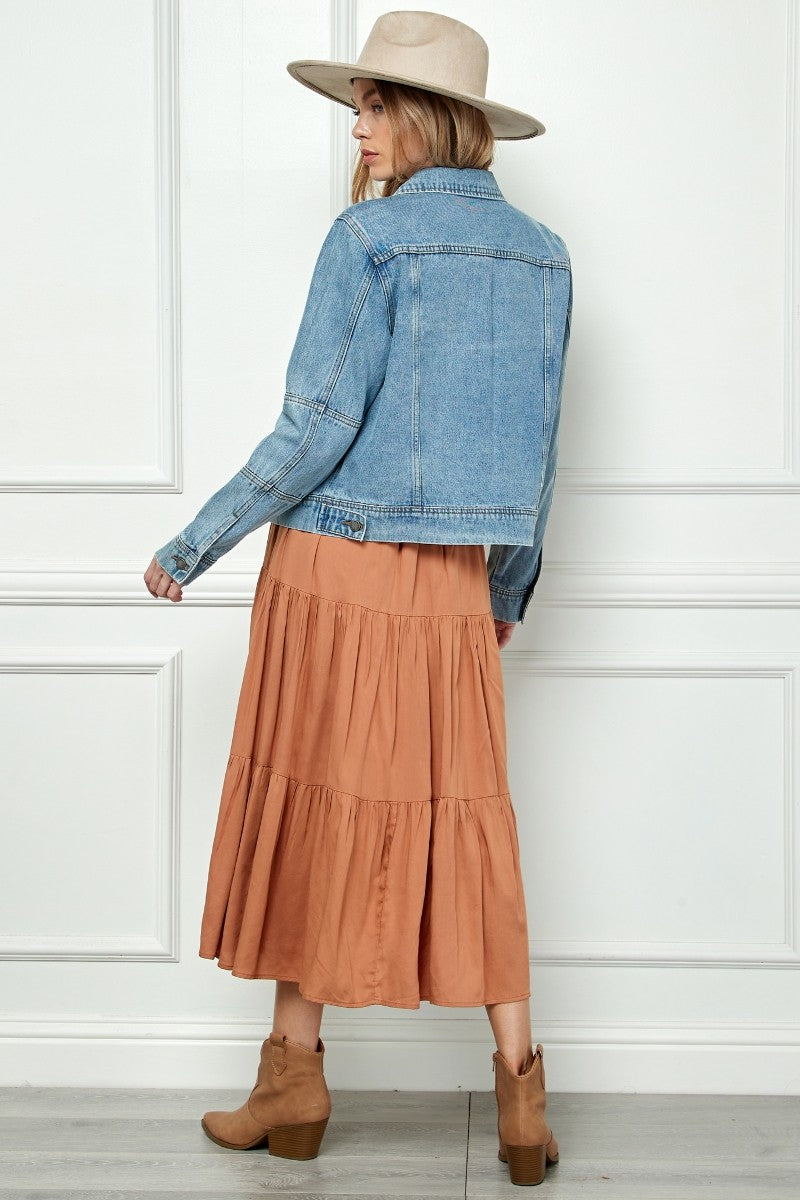 NYLAND Vayda Cropped Denim Jacket