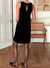 EMERSON FRY Marcelle Shift Dress in Black Beauty