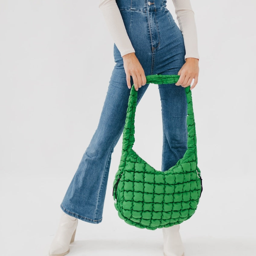Pretty Simple Carmen Quilted Hobo Tote Bag