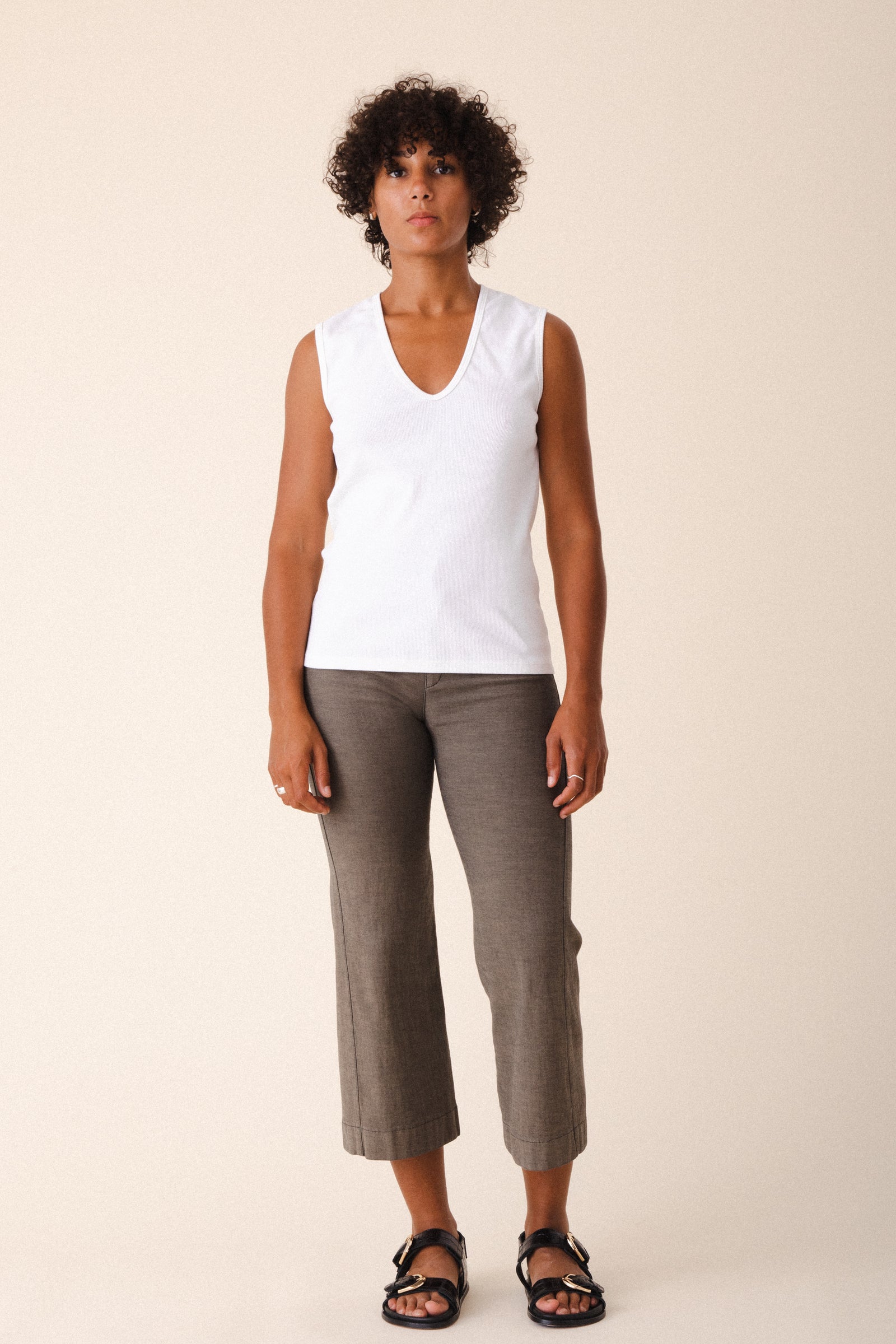 Prairie Underground Sleeveless Soft V White