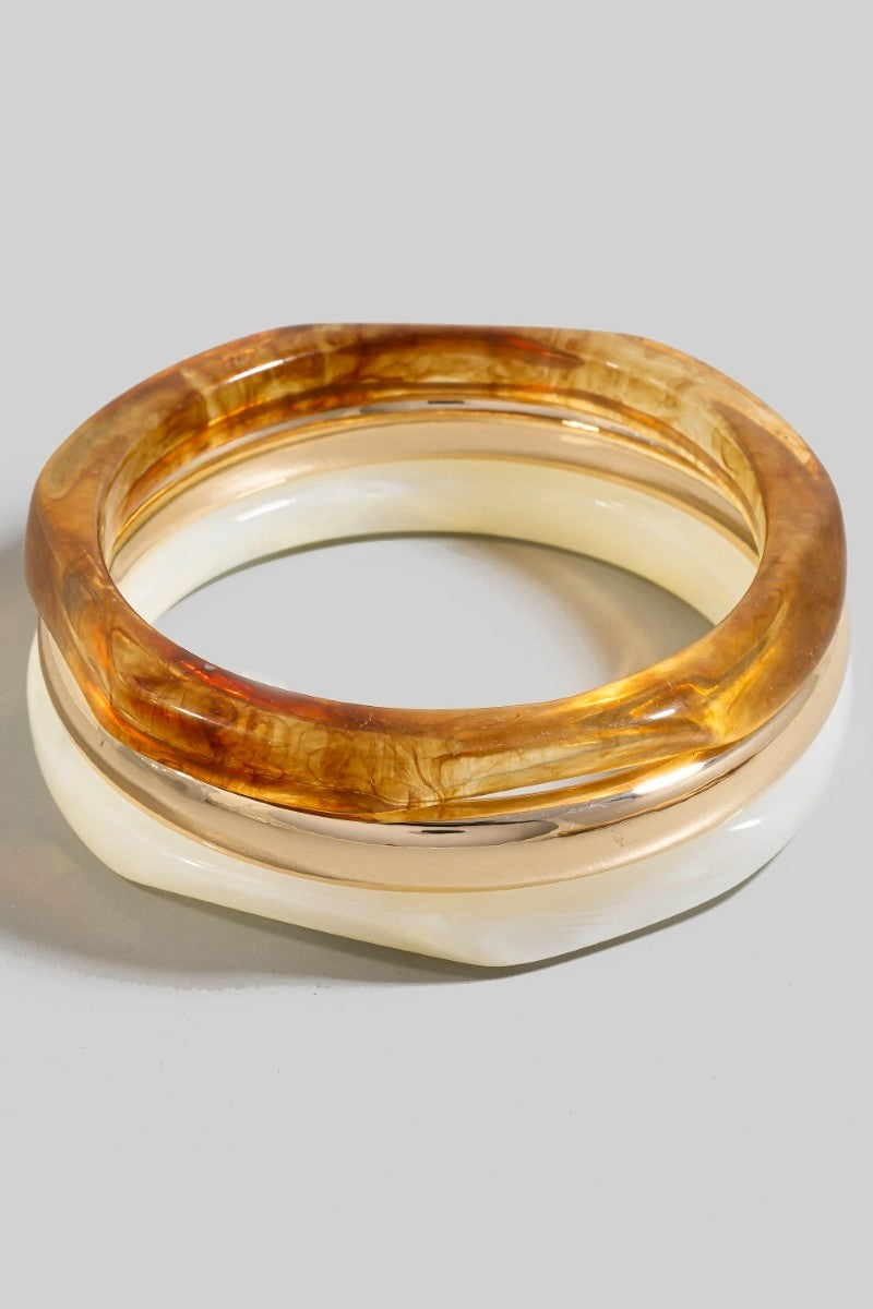 NYLAND Tamsin Set of 3 Acetate Bangle Bracelets