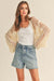NYLAND Iram Crochet Knit Cropped Cardigan