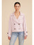 Lucy Paris Estelle Cropped Trench Light Pink