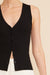 Lucy Paris Eris Knit Vest Black