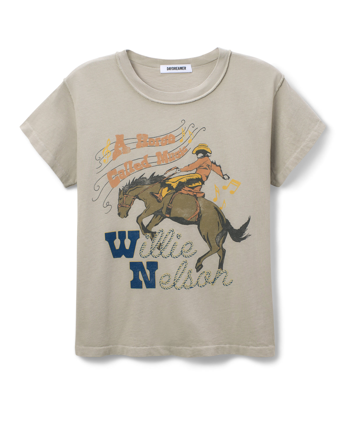 DAYDREAMER Willie Nelson Horse Called Music Reverse GF Tee
