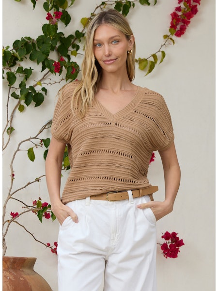 Stitches &amp; Stripes Elsie Top Sand