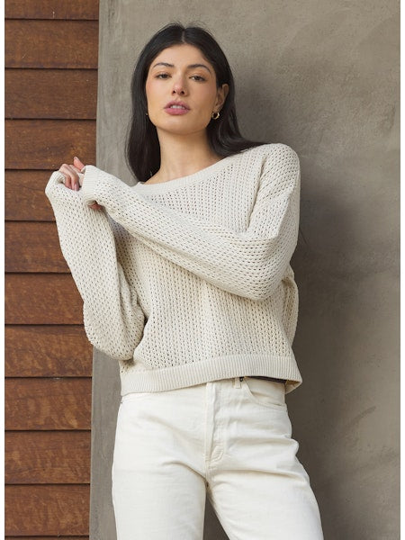 Stitches &amp; Stripes Spade Pullover Clay