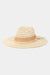 NYLAND Echo Straw Braided Ribbon Strap Sun Hat ivory