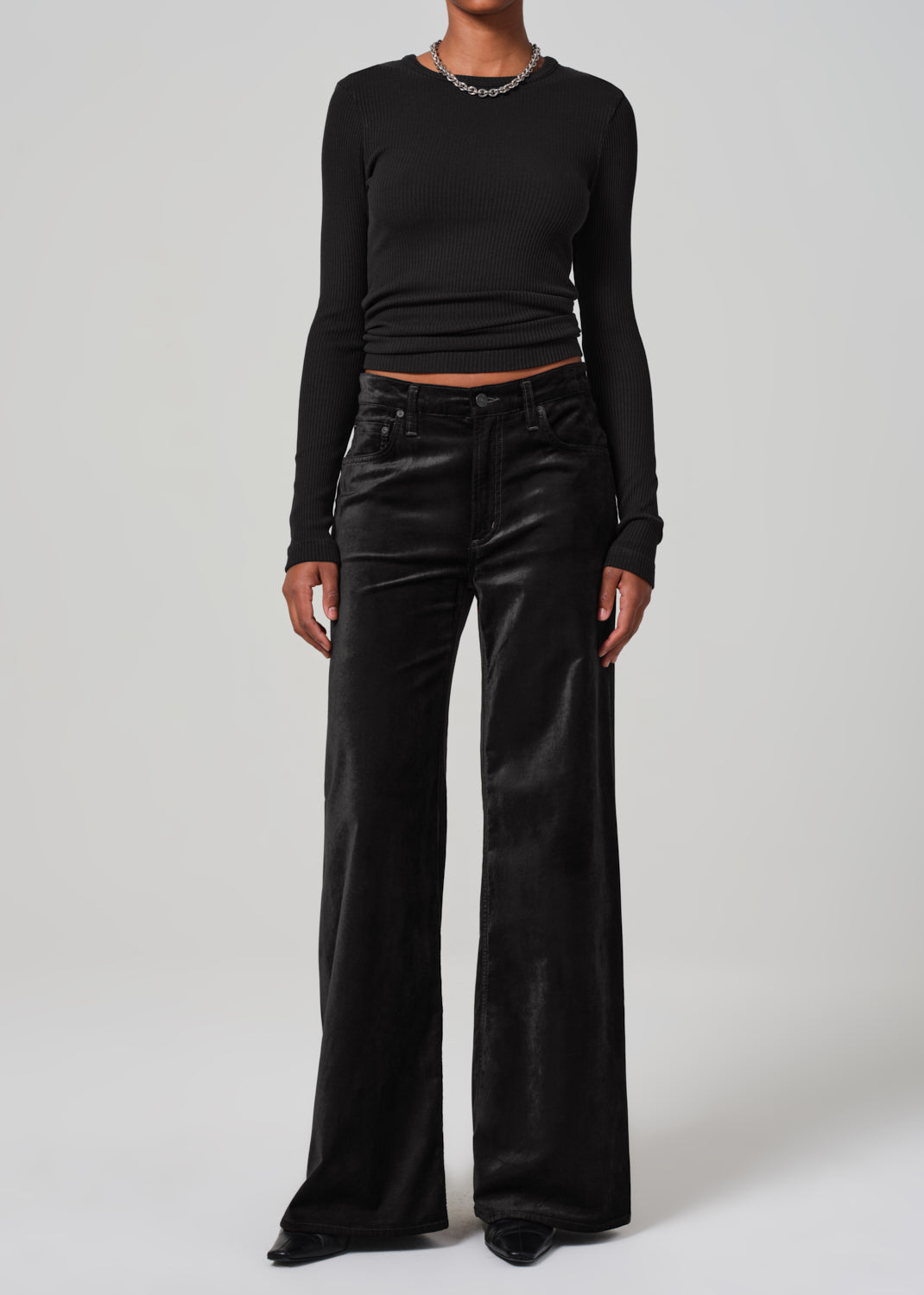 Citizens of Humanity Lolli Mid Rise Baggy Velvet