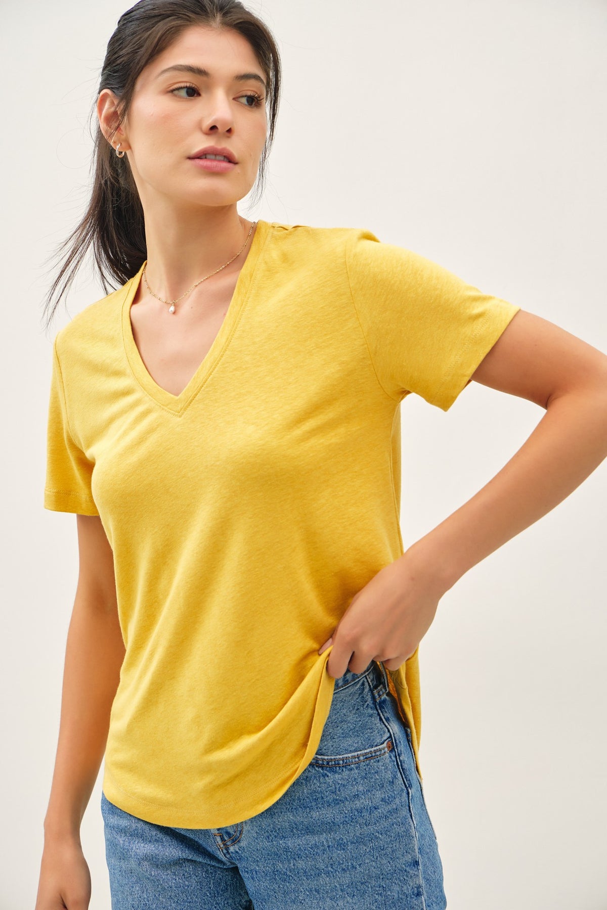 NYLAND Beatrix Ultra Soft V-Neck T-Shirt