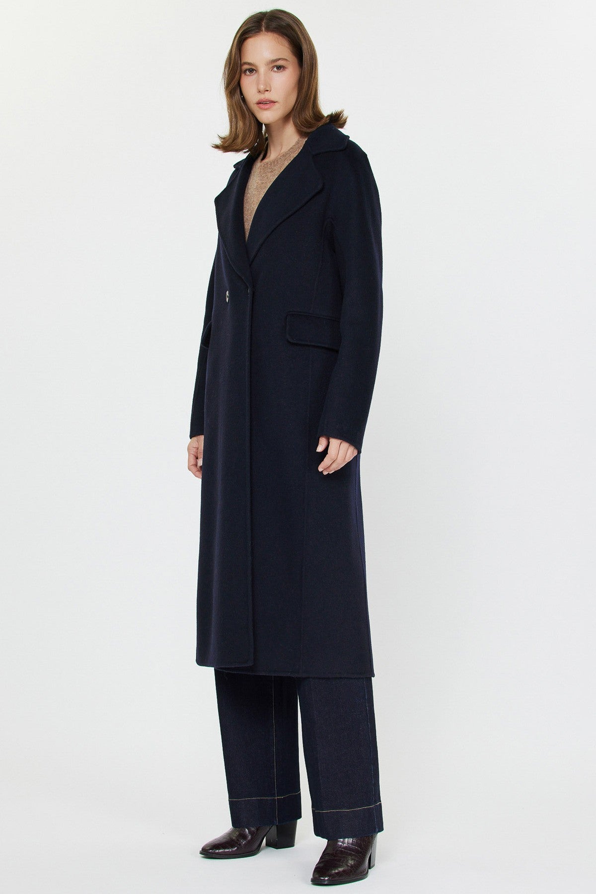 NYLAND Damaris Long Double Breasted Coat