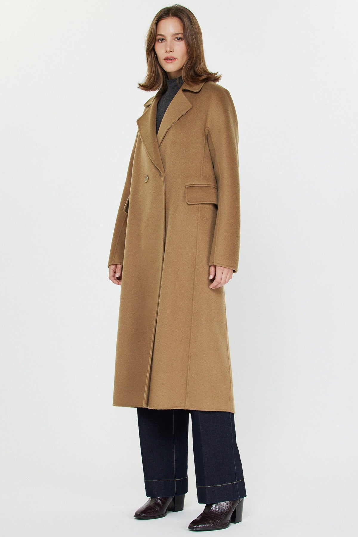 NYLAND Damaris Long Double Breasted Coat