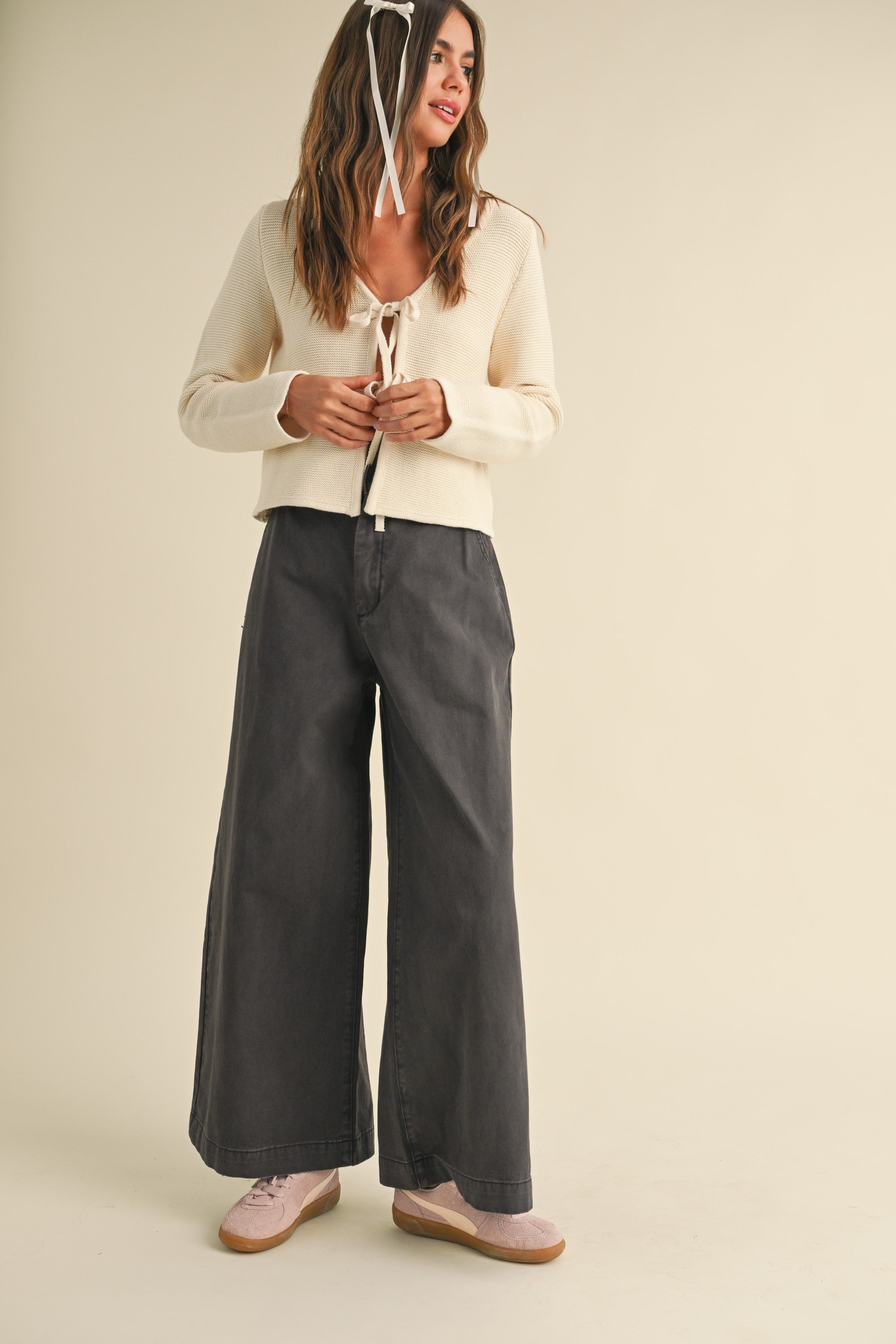 NYLAND Margo Tie Front Cardigan