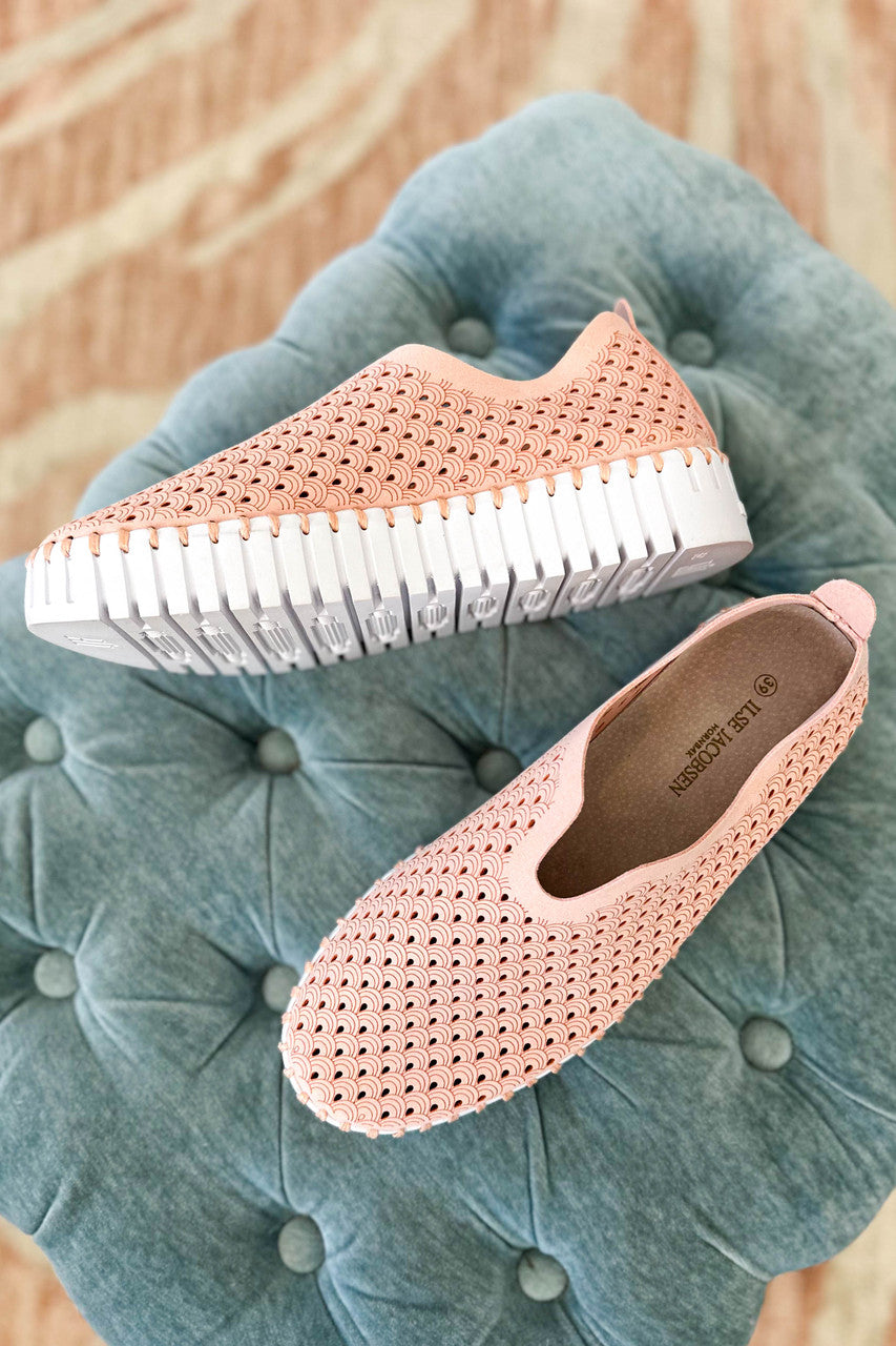 Ilse Jacobsen Platform Tulip Slip-On Shimmer