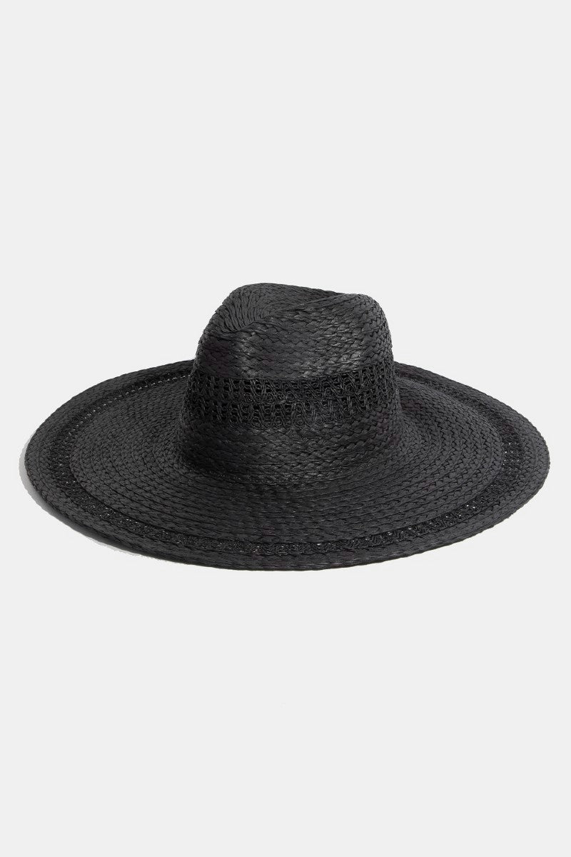 NYLAND Tove Boho Flat Brim Straw Hat