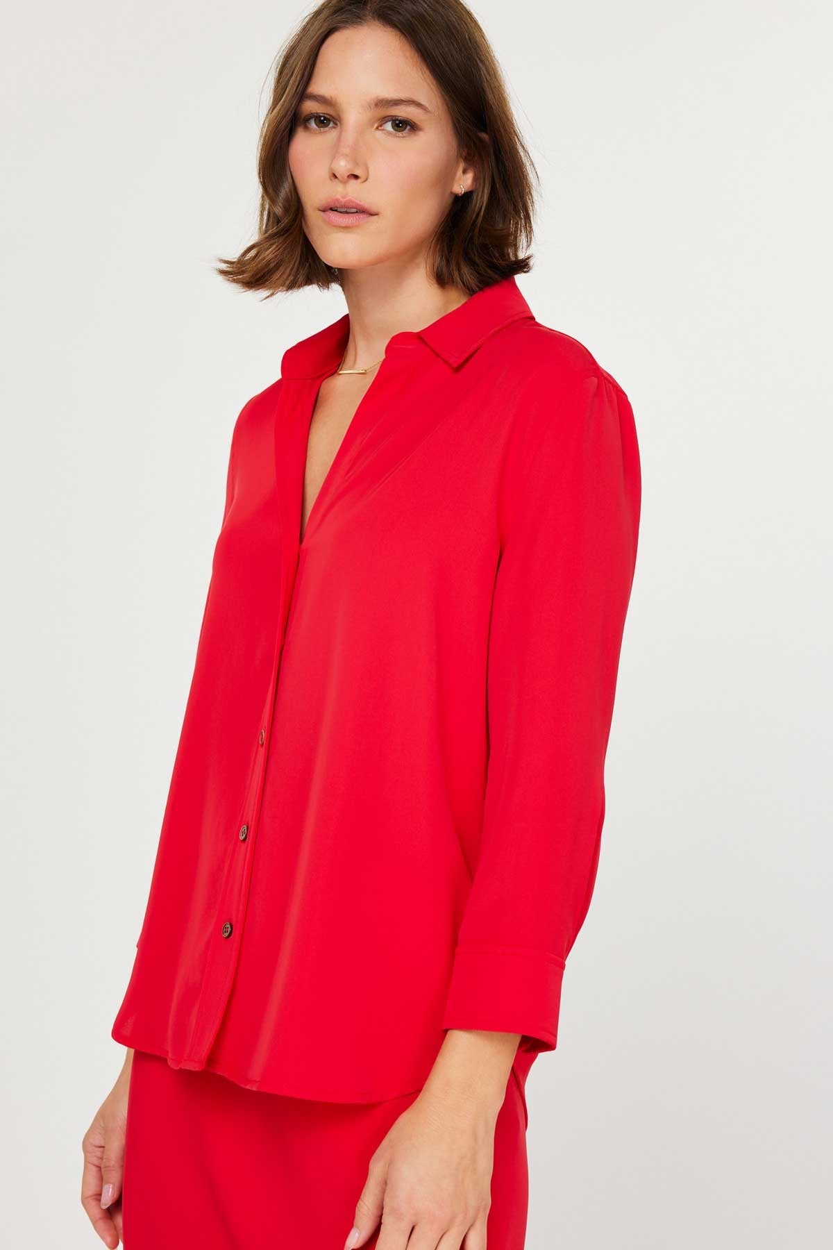 NYLAND Emersyn 3/4 Sleeve Button Down Shirt
