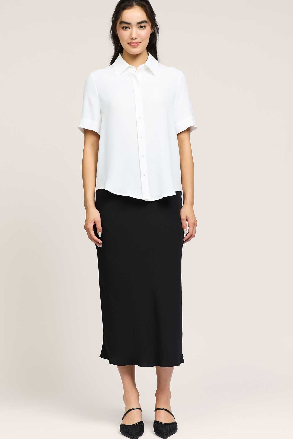 NYLAND Delore Half Sleeve Button Down Shirt