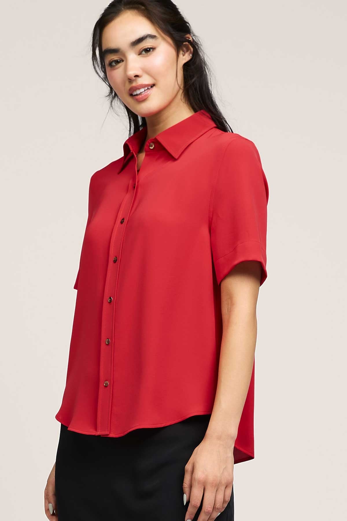 NYLAND Delore Half Sleeve Button Down Shirt