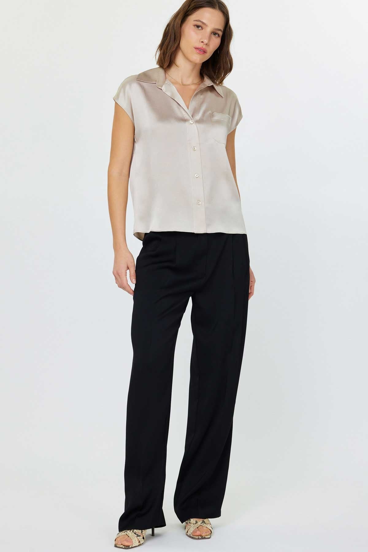 DEON Elegance Cap Sleeve Blouse