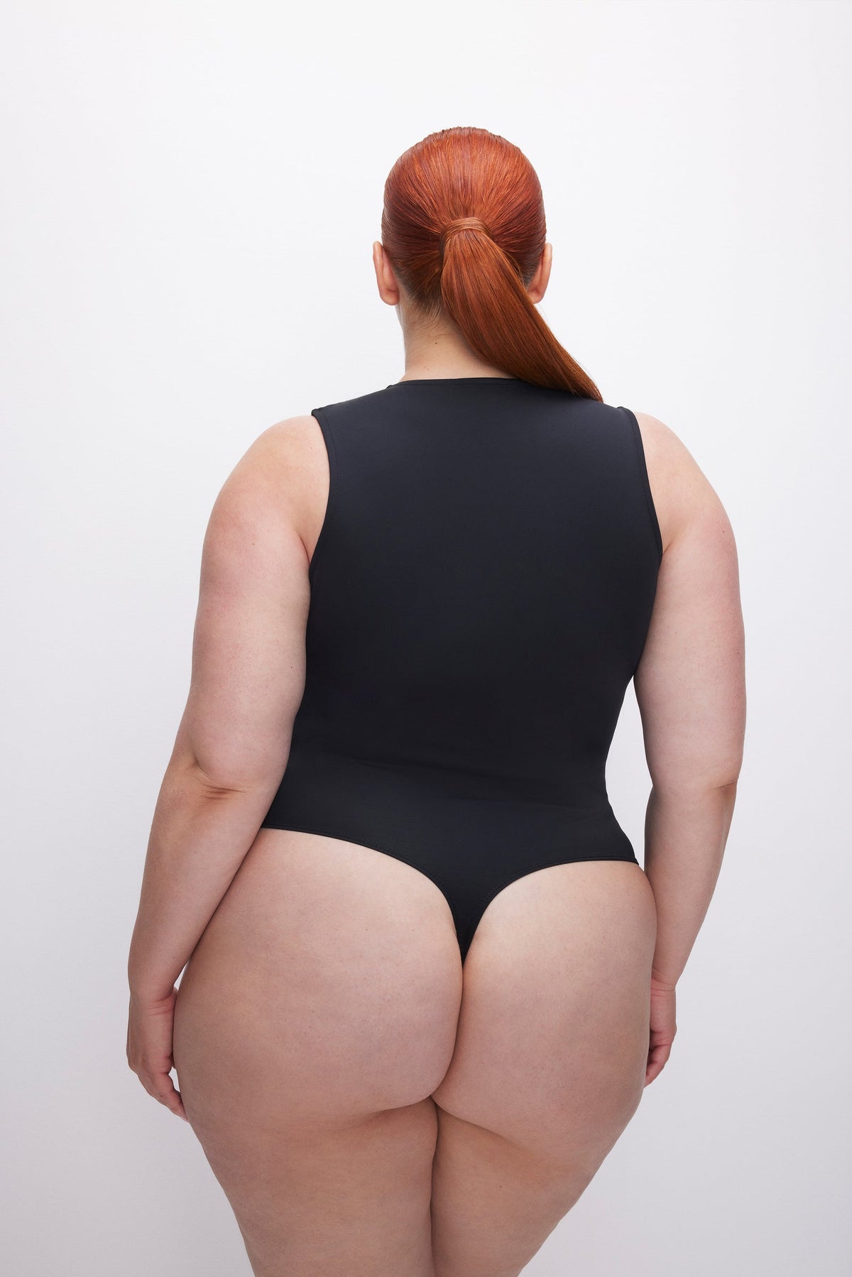 Good American Sculpting Deep V Tank Bodysuit