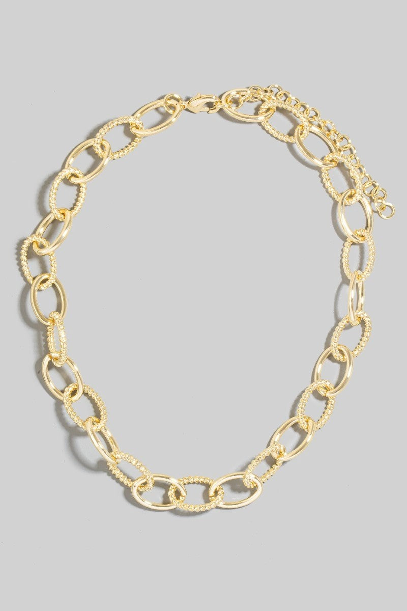 NYLAND Una Mixed Oval Chain Link Necklace - 16&quot;