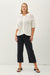 NYLAND Eunice Boxy Crop Crochet Knit Button Up