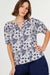 Gild Lian Floral Printed Half-sleeve Blouse