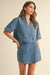 NYLAND Idaline Pocket Front Denim Shirt
