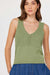 Gild Aveline V-Neck Tank Top Sweater Sage