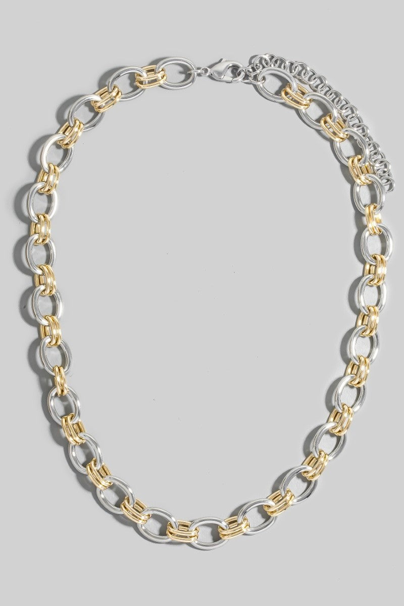 NYLAND Celestine Mixed Oval Chain Link Necklace