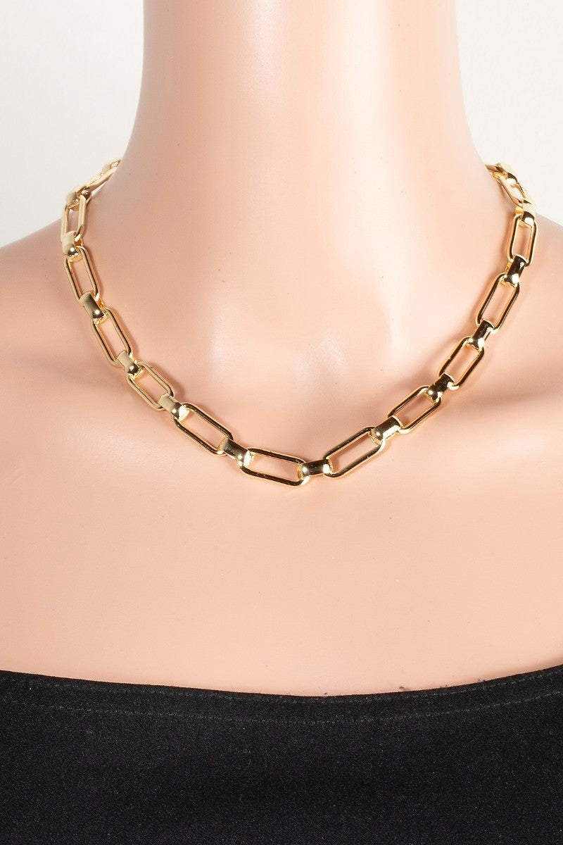 NYLAND Arden Simple Rectangle Chain Necklace