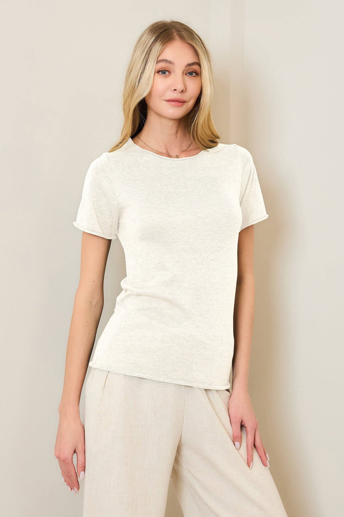 NYLAND Isa Classic Round Neck Knit Tee
