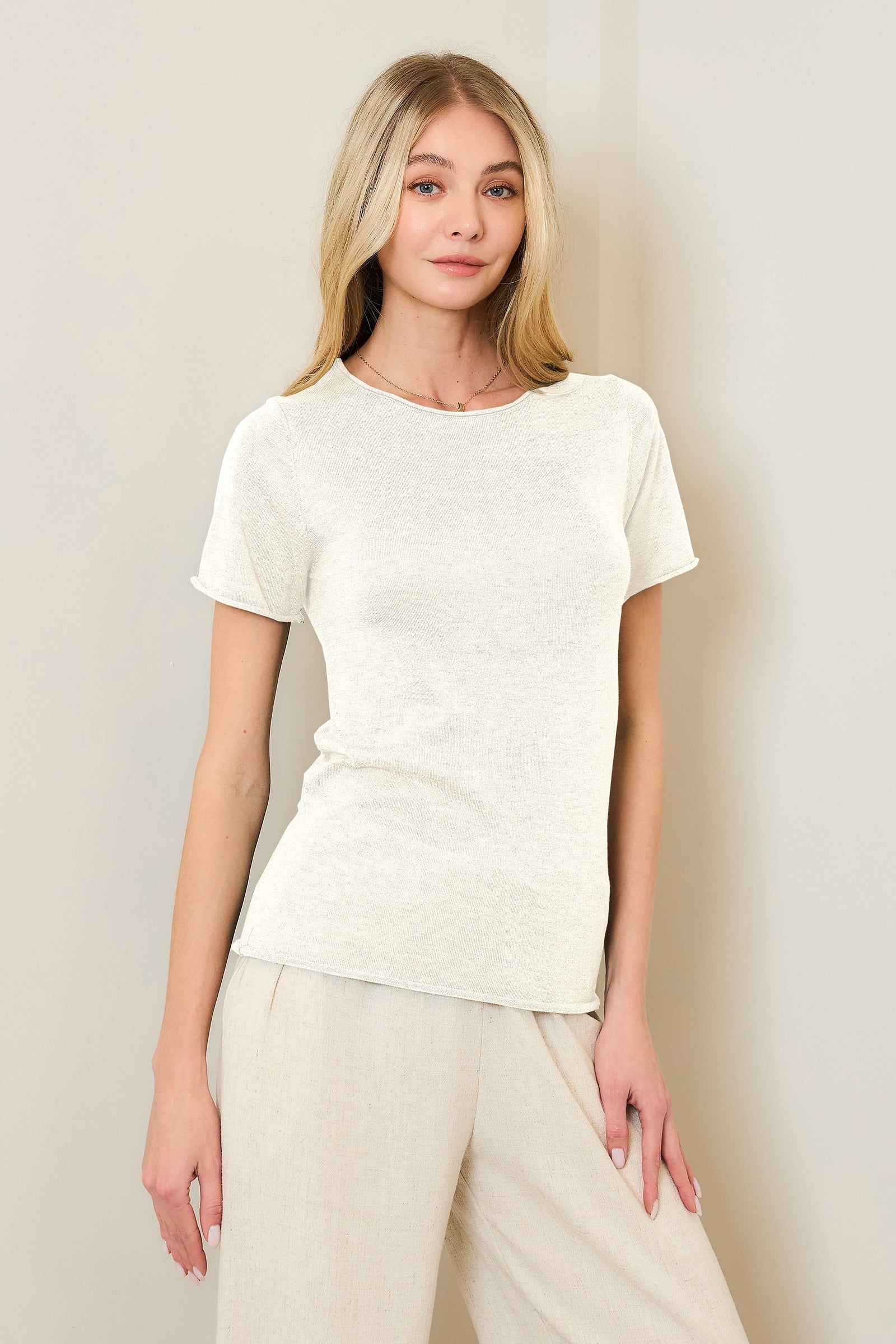 NYLAND Isa Classic Round Neck Knit Tee