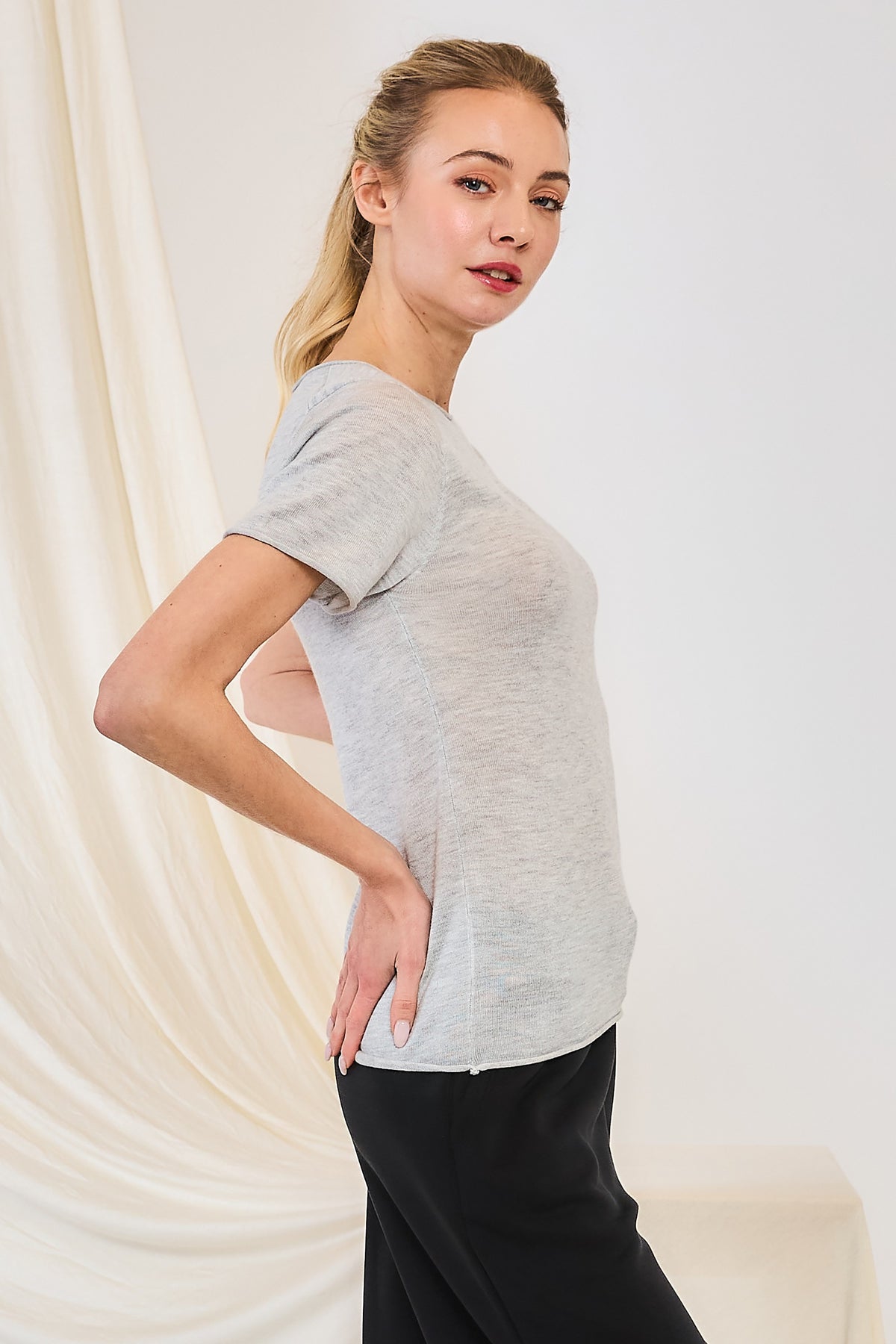NYLAND Isa Classic Round Neck Knit Tee