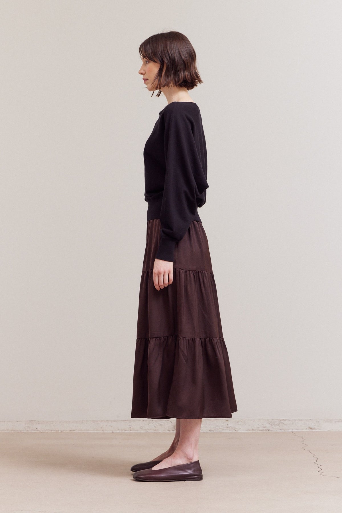 NYLAND Sissy Whole Garment Batwing Knit Top