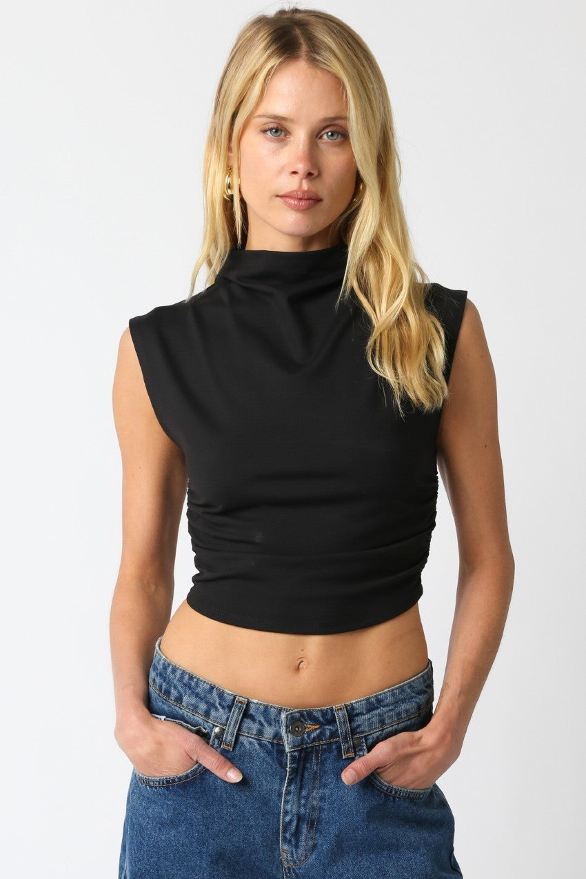 NYLAND Emeraude Cropped Top black
