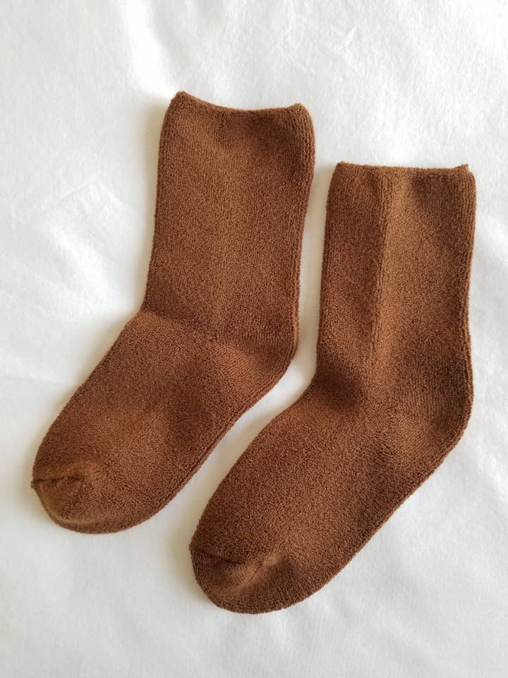 Le Bon Shoppe Cloud Socks Sepia
