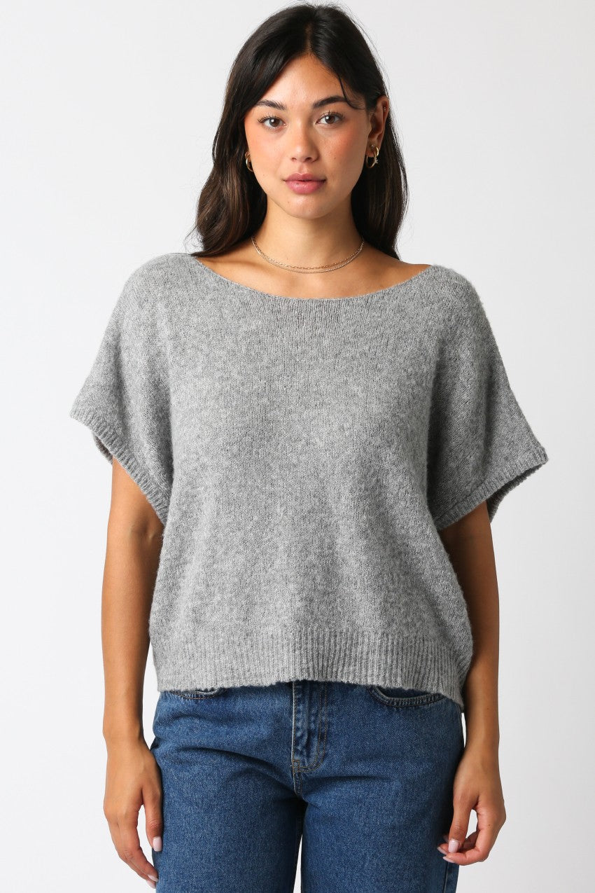 NYLAND Ali Knit Top Heather Grey