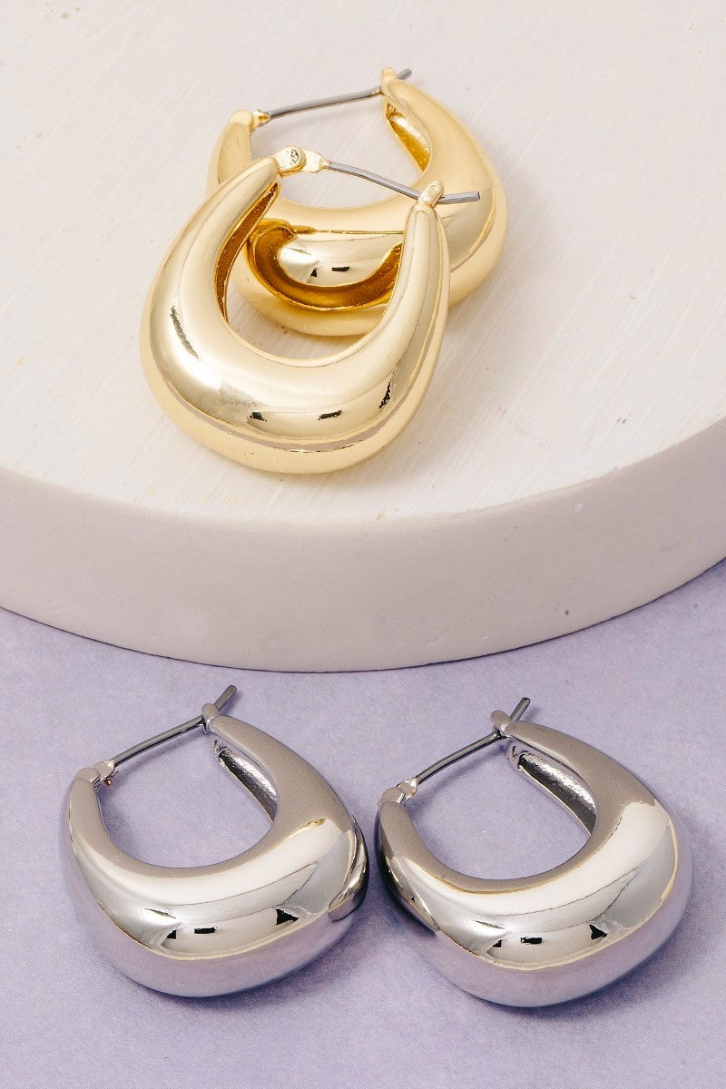 ADORN Arianna Graduated Latch Hoop Earrings