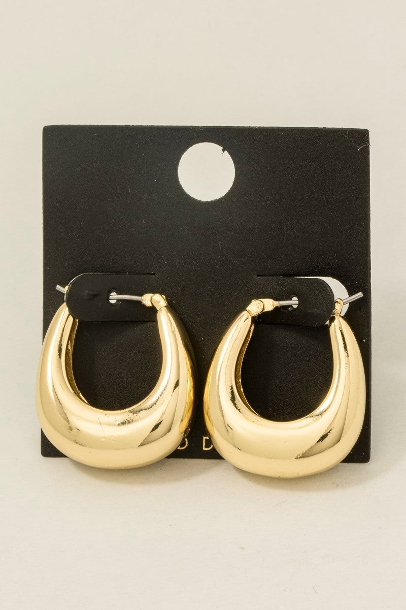 ADORN Arianna Graduated Latch Hoop Earrings