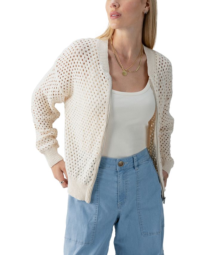 Sanctuary Open Knit Bomber