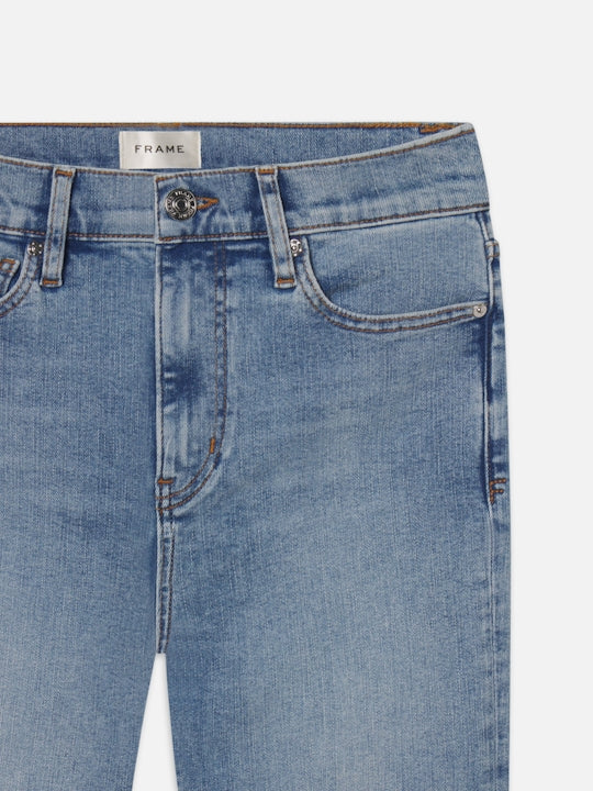 FRAME The Icon Mid Rise Flare in LRKR