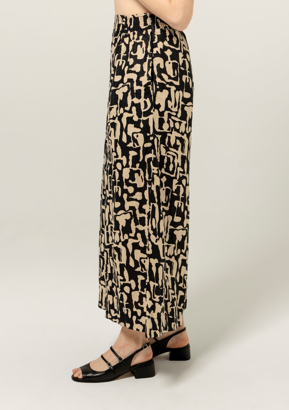 BEL KAZAN Atlas Pant in Cream Sahara