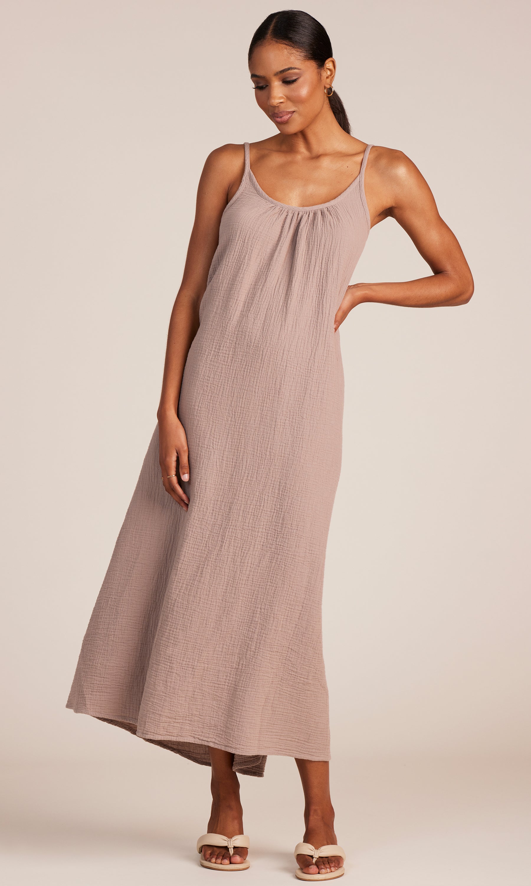 Bobi Cami Low Back Maxi Dress