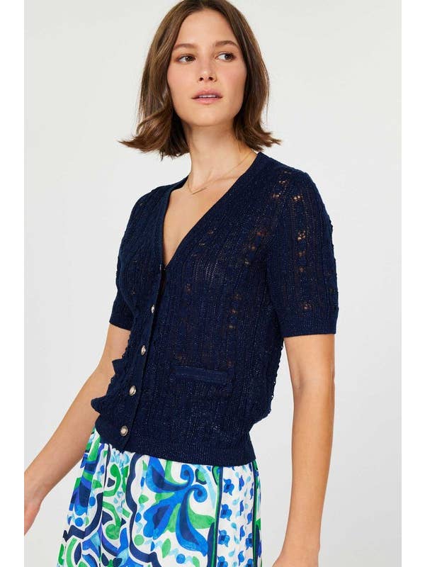 NYLAND Umeko Half Sleeve Cardigan W/ Pocket Detail