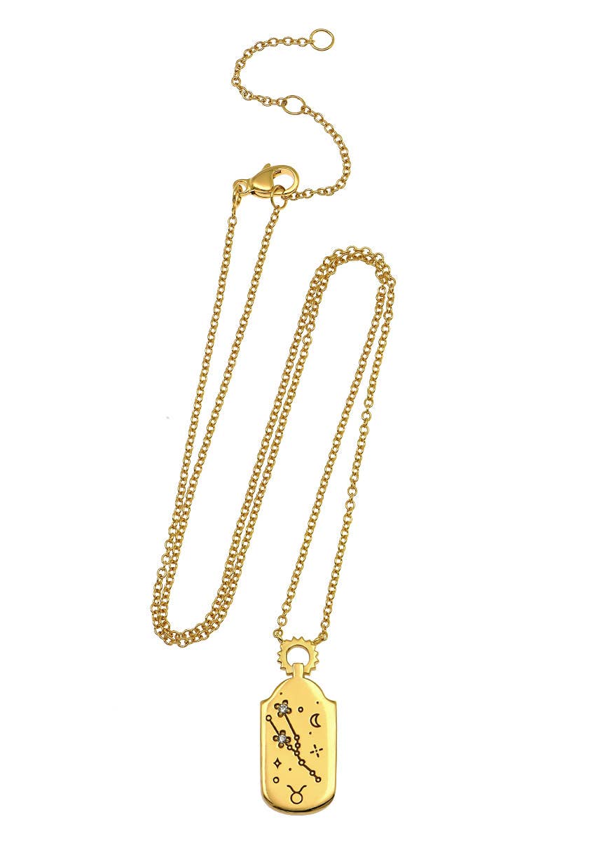 The Land of Salt Zodiac Charm Necklace
